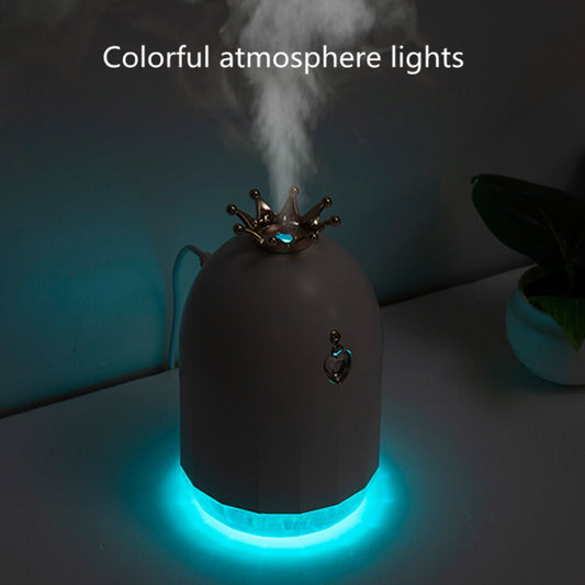 Crown Humidifier with 7-Color LED Night Light