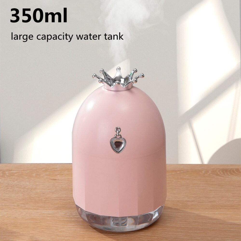 Crown Humidifier with 7-Color LED Night Light