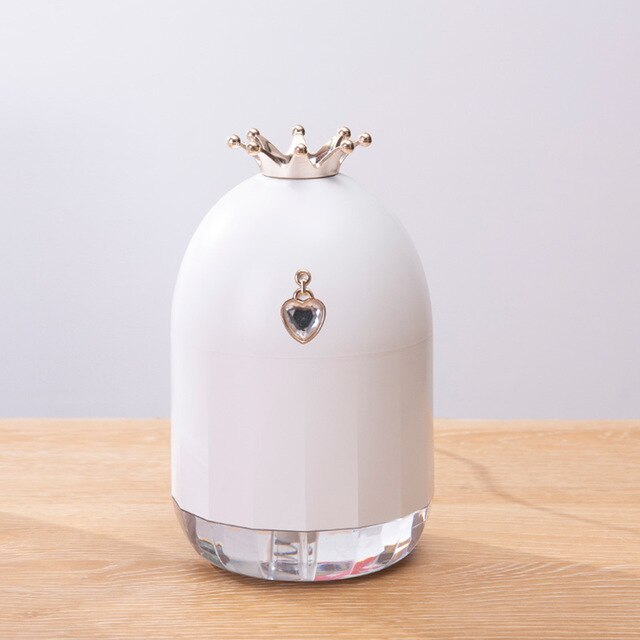 Crown Humidifier with 7-Color LED Night Light