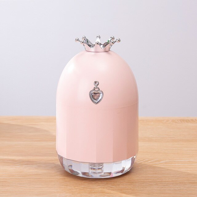 Crown Humidifier with 7-Color LED Night Light