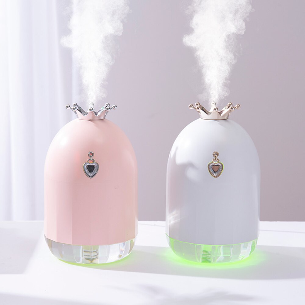 Crown Humidifier with 7-Color LED Night Light