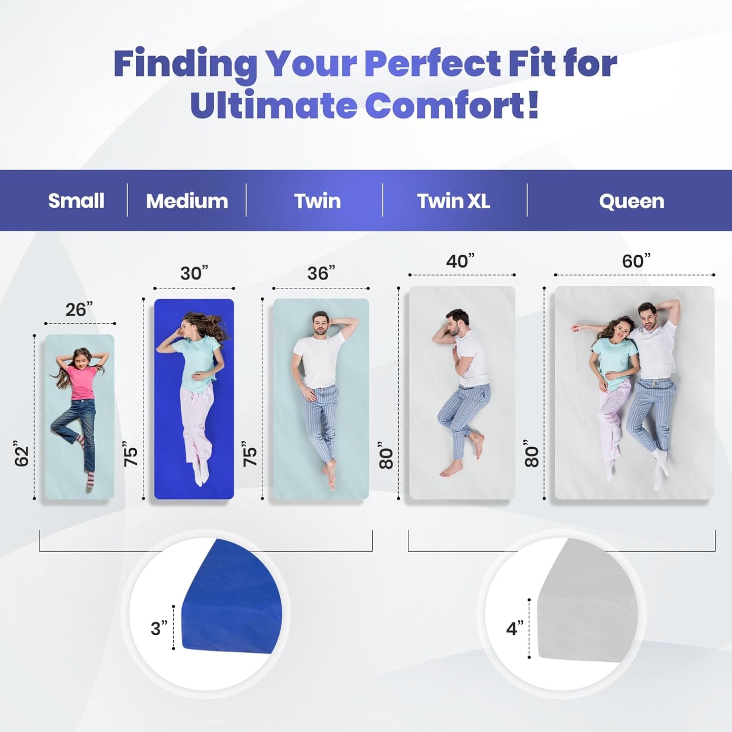 Hazli Memory Foam Camping Mattress – Twin XL