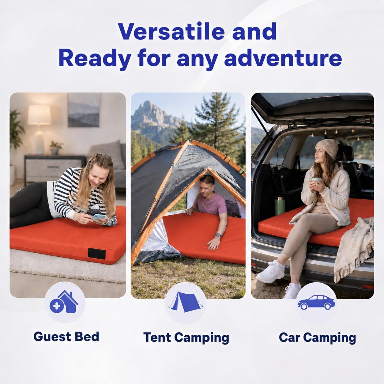 Hazli Memory Foam Camping Mattress – Twin XL