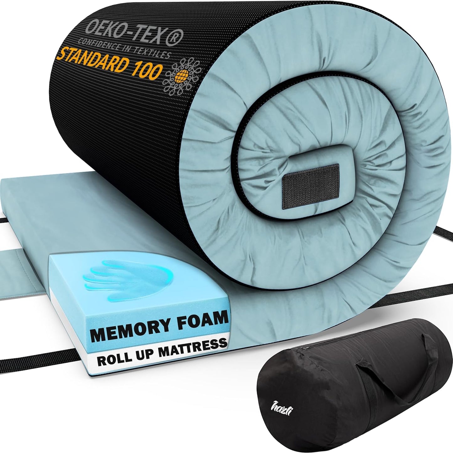 Hazli Memory Foam Camping Mattress – Twin XL
