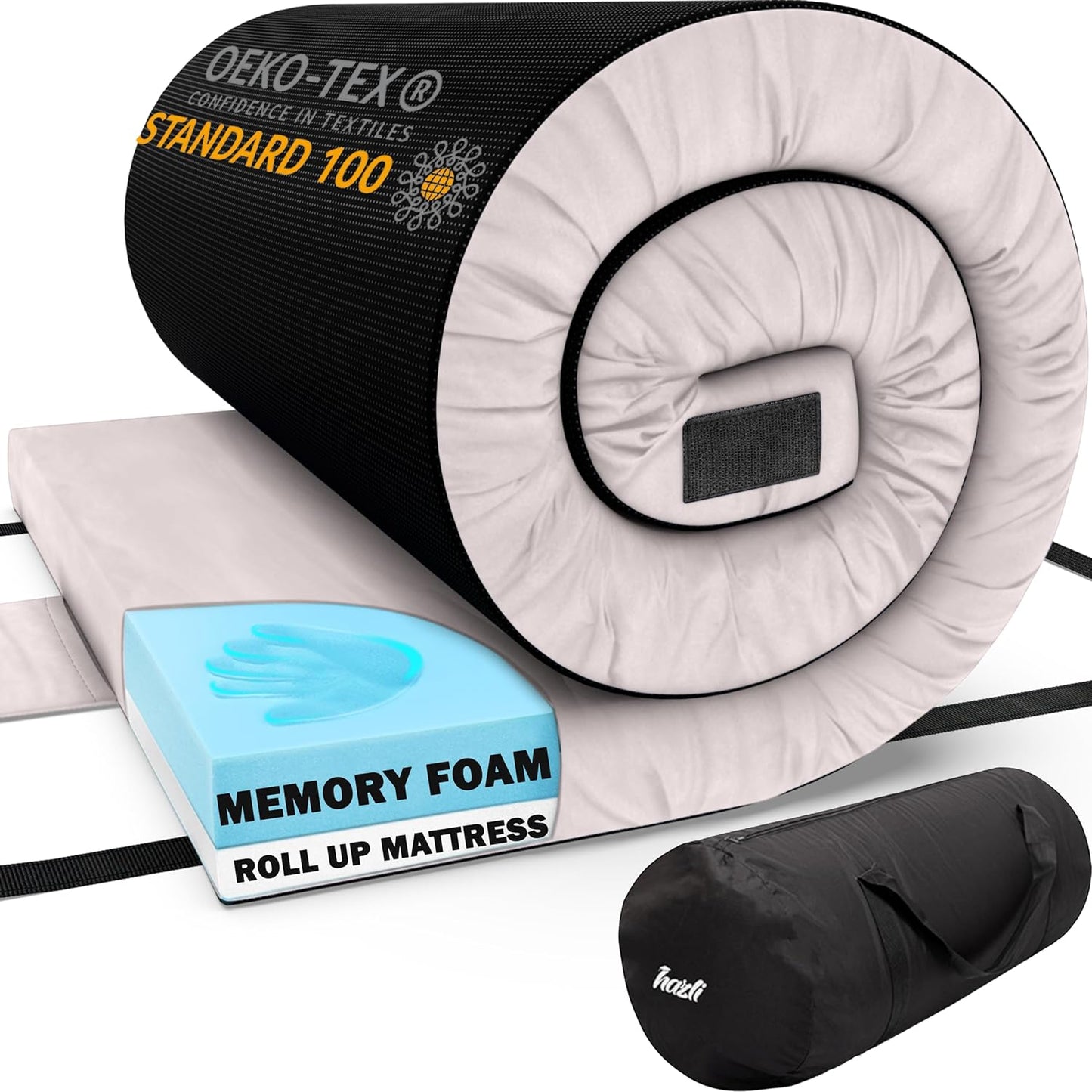 Hazli Memory Foam Camping Mattress – Twin XL