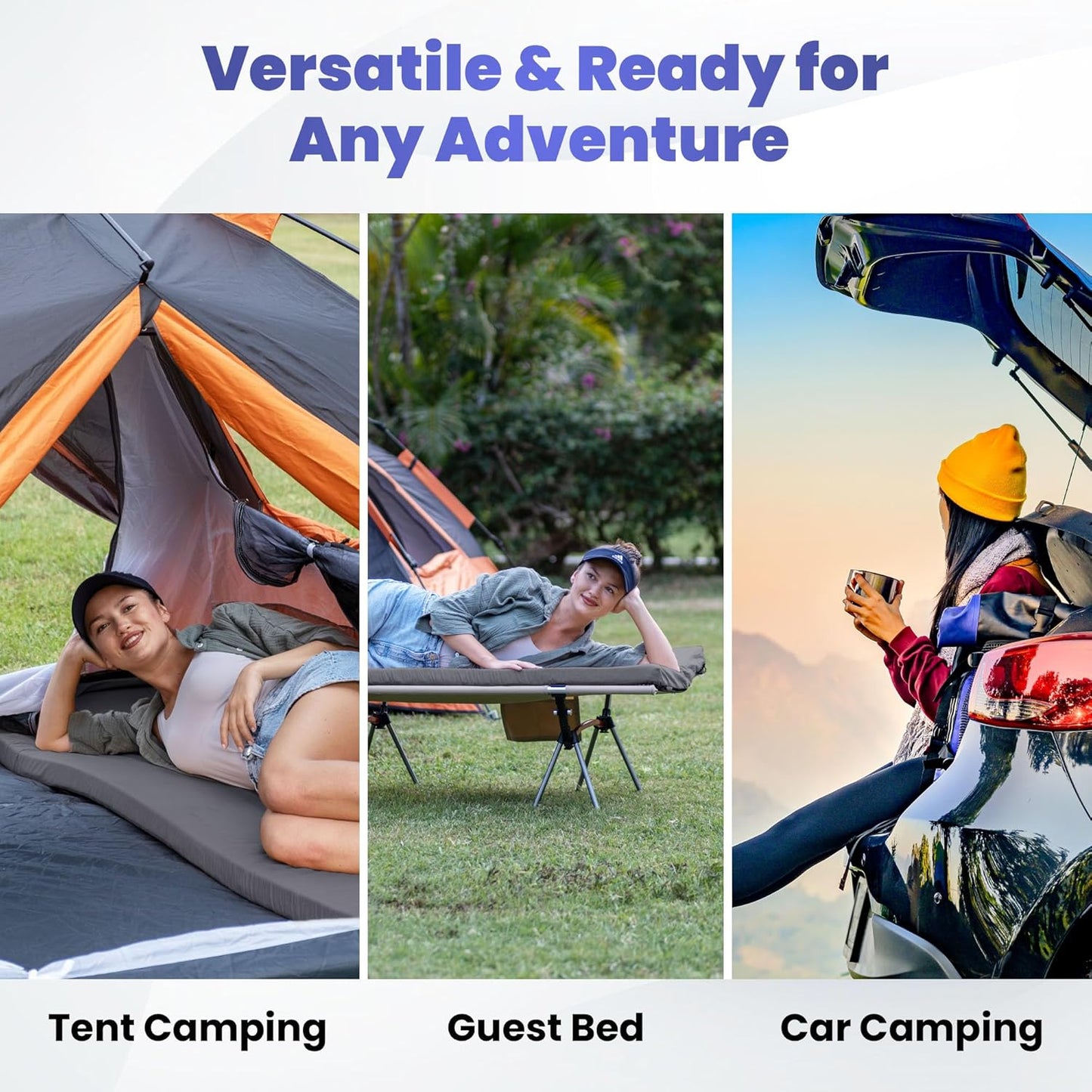 Hazli Memory Foam Camping Mattress – Twin XL