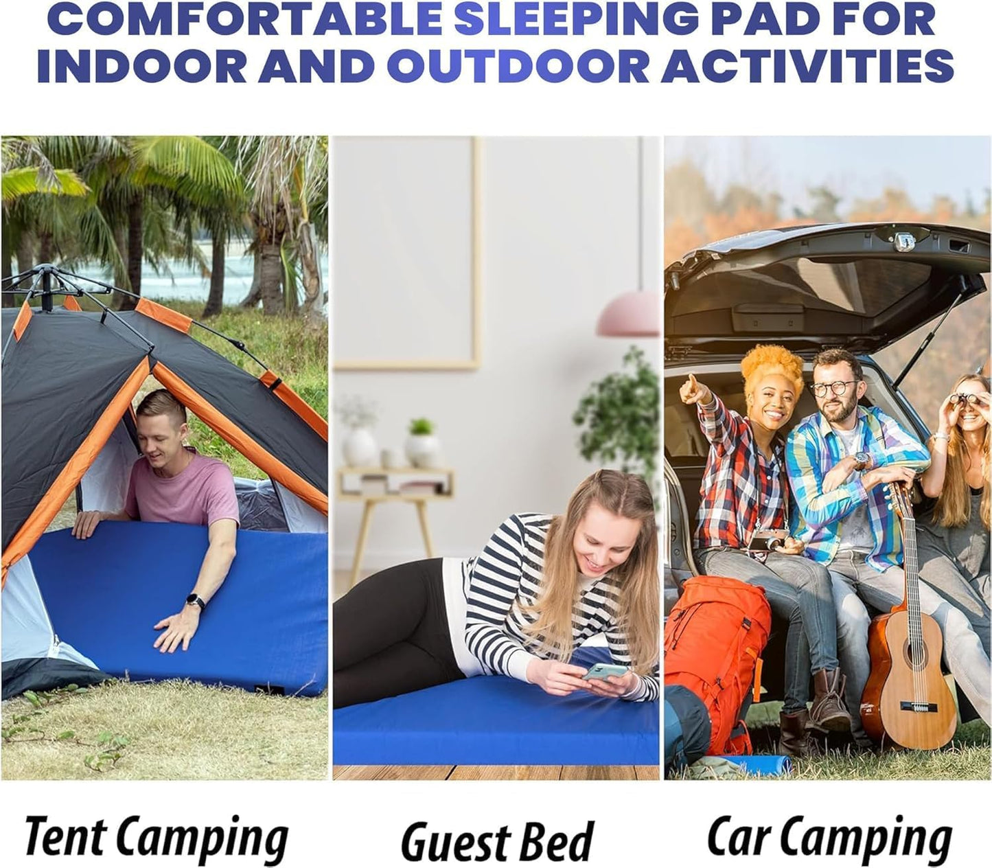 Hazli Memory Foam Camping Mattress – Twin XL